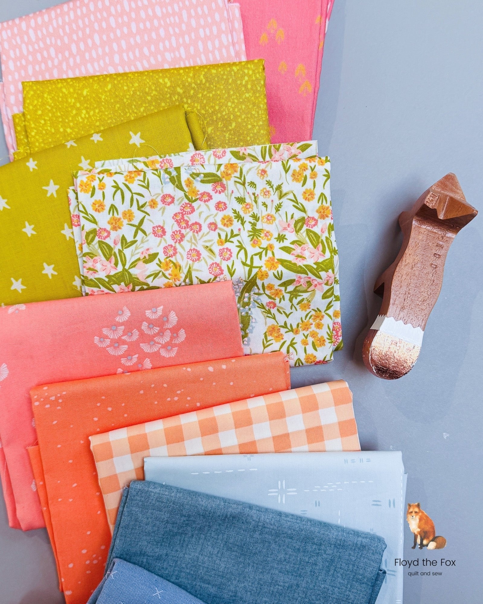 stoffpaket | spring | 12 - floydthefox