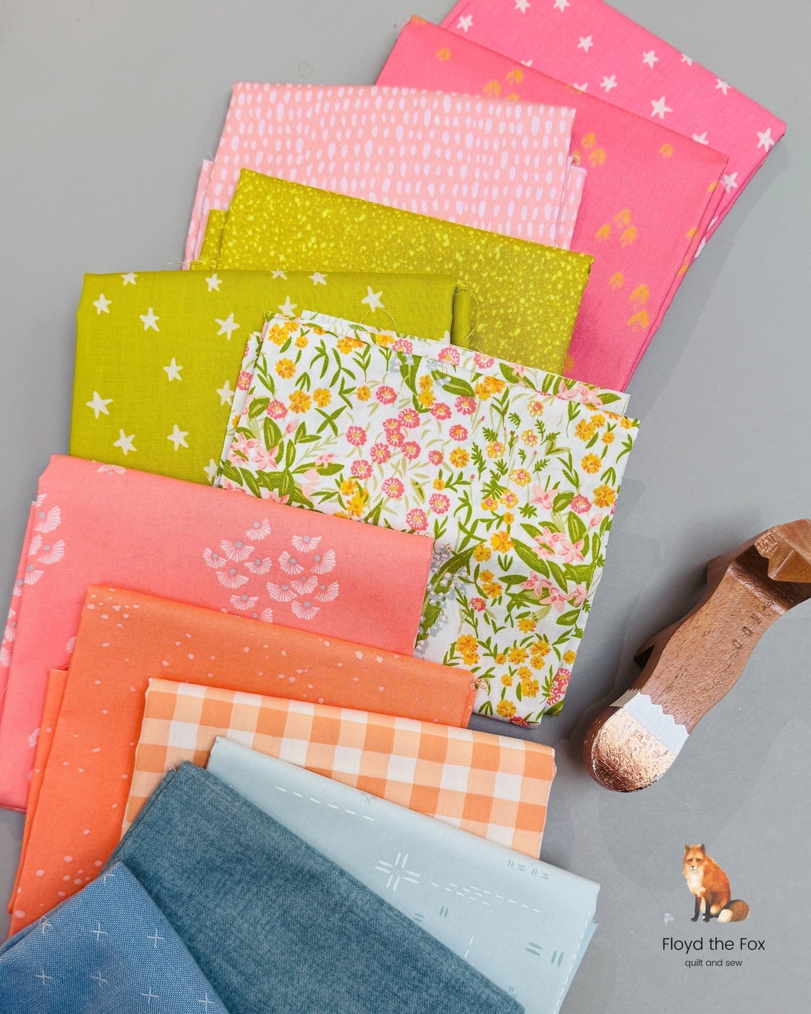 stoffpaket | spring | 12 - floydthefox