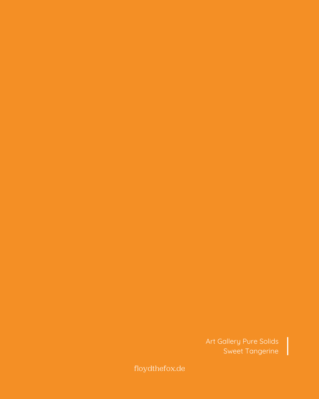sweet tangerine | art gallery PURE solids - floydthefox