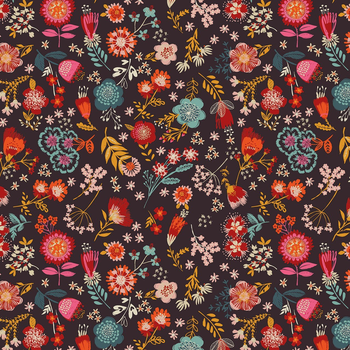 thread&ink | patchworkstoff | fine folk | calico blooms - floydthefox