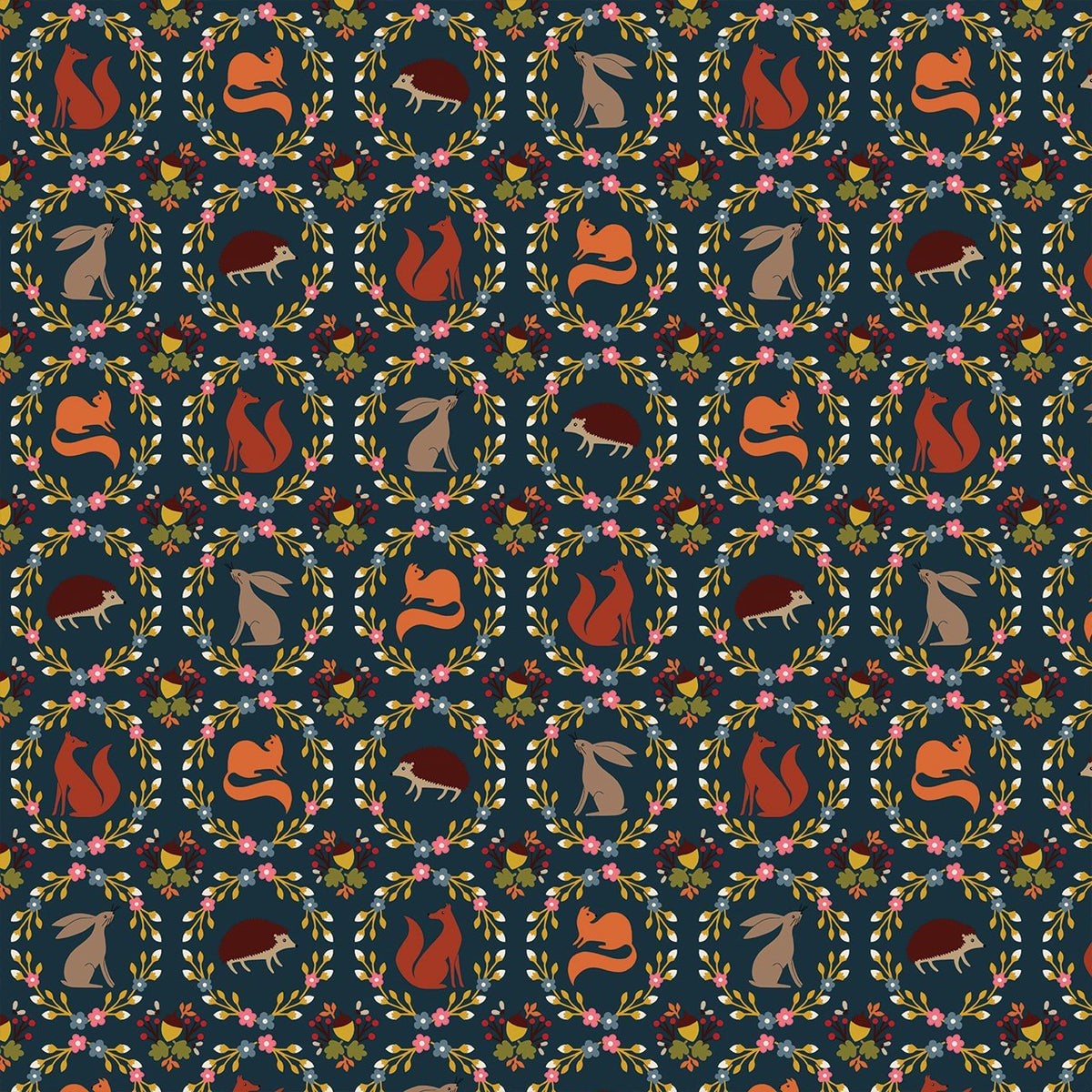 thread&ink | patchworkstoff | new forest | autumn wreaths - floydthefox