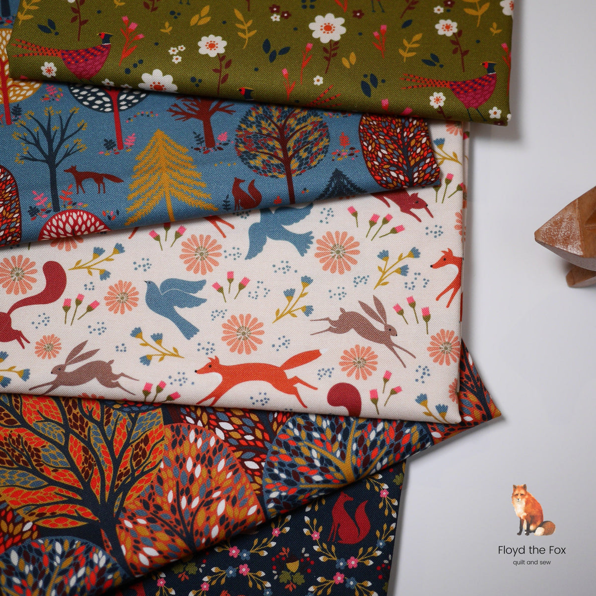 thread&ink | patchworkstoff | new forest | new forest slate - floydthefox