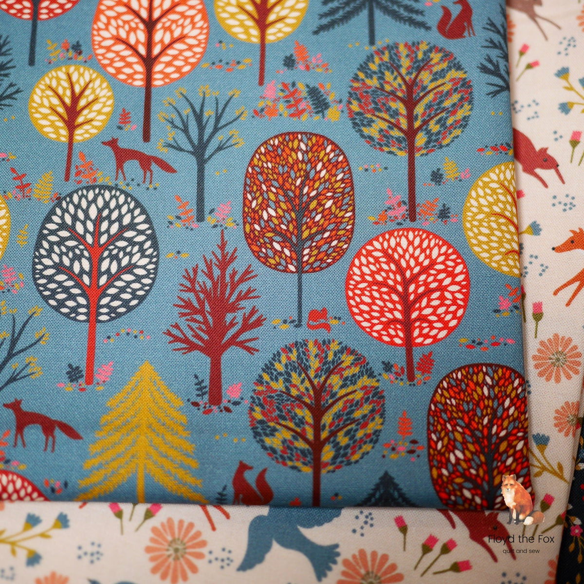 thread&ink | patchworkstoff | new forest | new forest slate - floydthefox