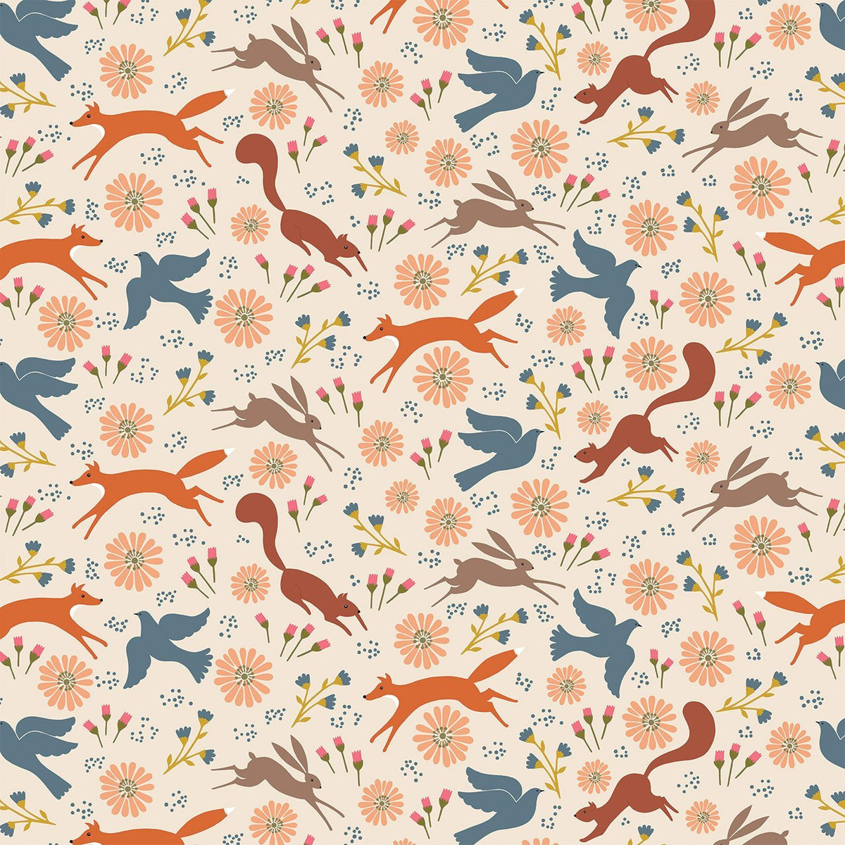 thread&ink | patchworkstoff | new forest | woodland tales - floydthefox