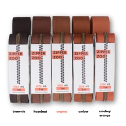 zipper zoo | gurtband | cognac