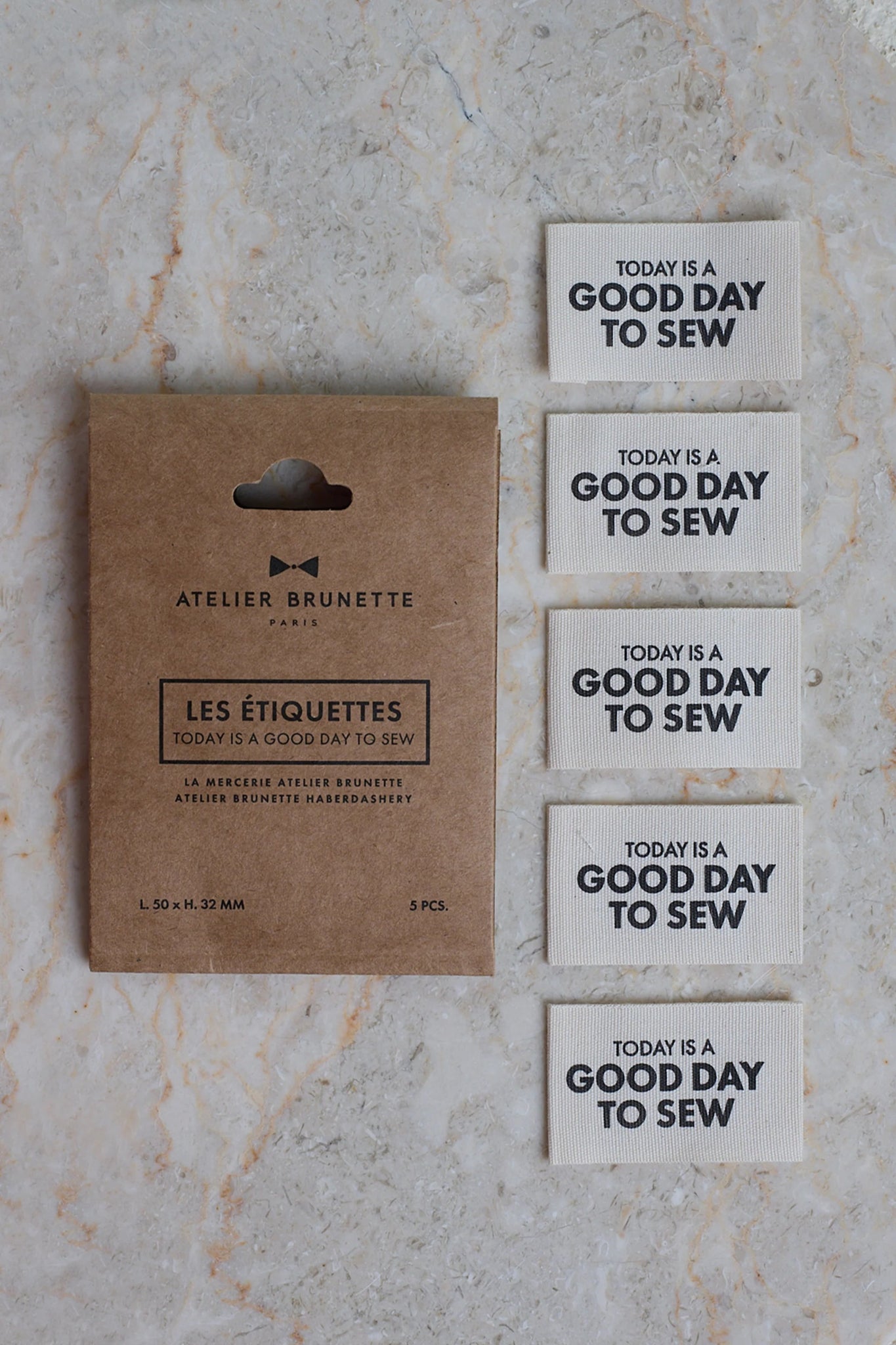 webetiketten | atelier brunette | label pack 'good day to sew' - floydthefox