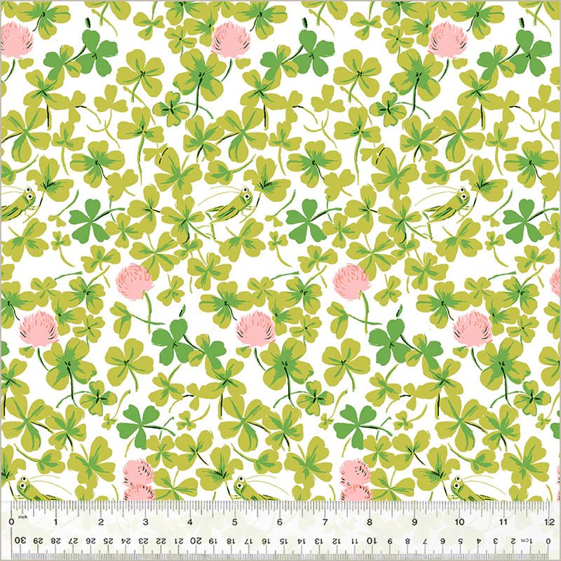 windham fabrics | heather ross studio edit | cricket clover - floydthefox