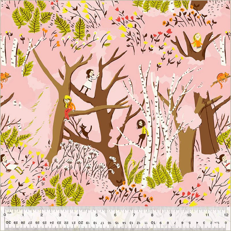 windham fabrics | heather ross studio edit | girls in trees - floydthefox