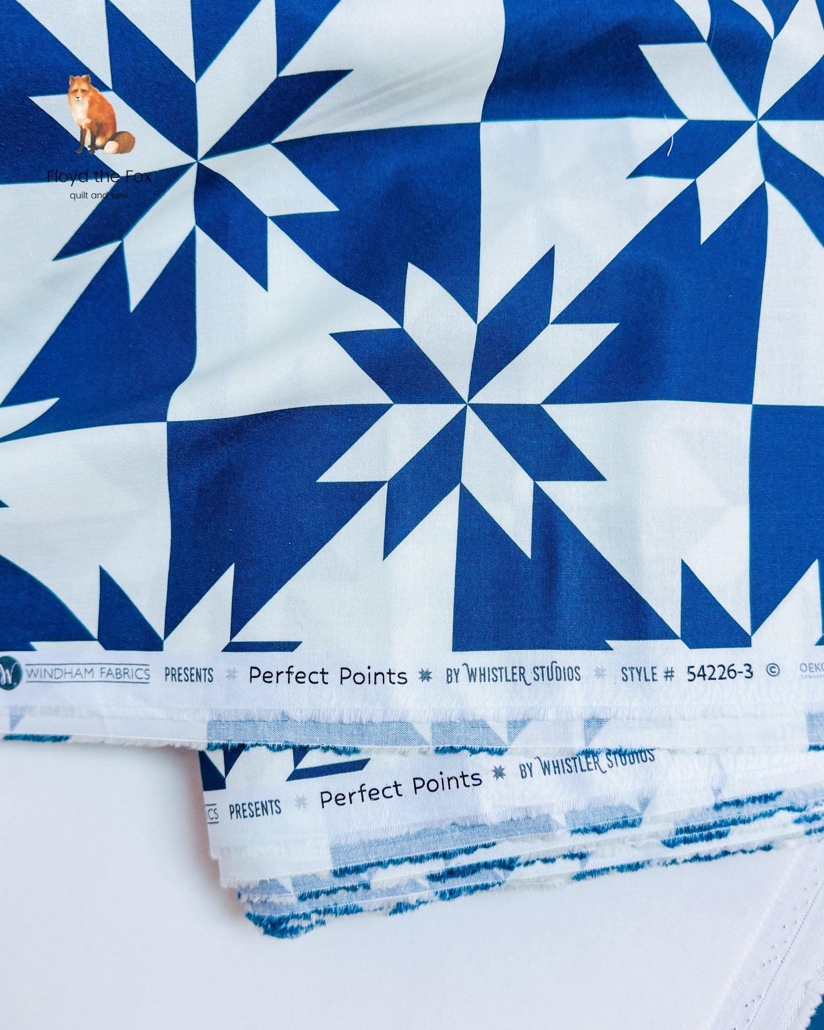 windham fabrics | perfect points | hunter star | indigo - floydthefox