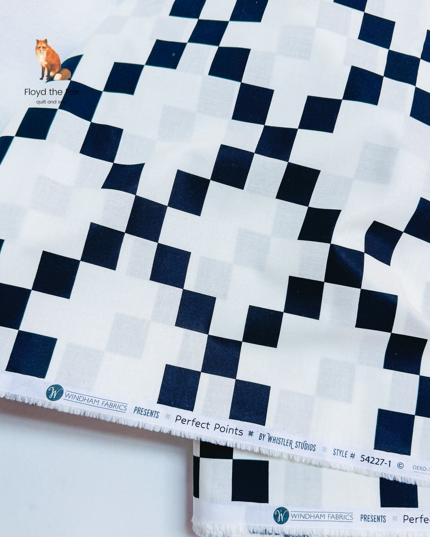 windham fabrics | perfect points | nine patch | black&white - floydthefox