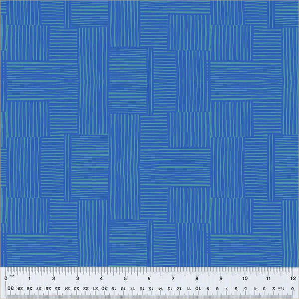 windham fabrics | patchworkstoff | ruby + bee blenders | woven pool/majorelle