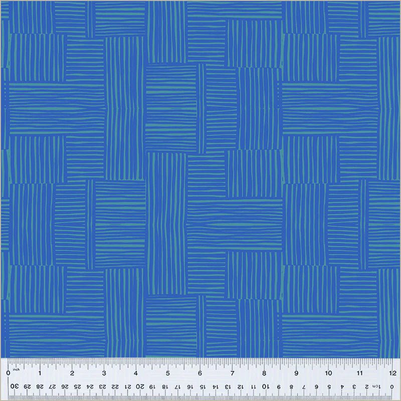 windham fabrics | ruby + bee blenders | woven pool/majorelle - floydthefox