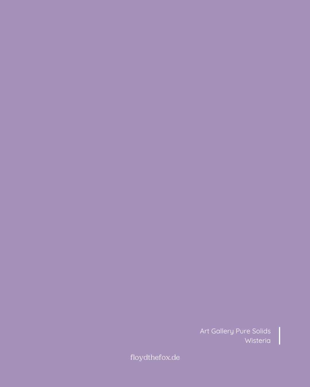 wisteria | art gallery PURE solids - floydthefox