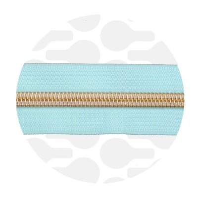 zipper zoo | endlos - reißverschluss | glacier blue - floydthefox