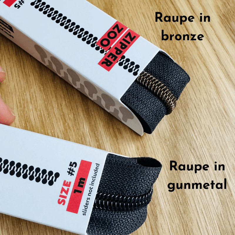 zipper zoo | endlos - reißverschluss | graphite grey - floydthefox