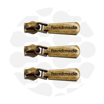 zipper zoo | schieber | messing antik - floydthefox