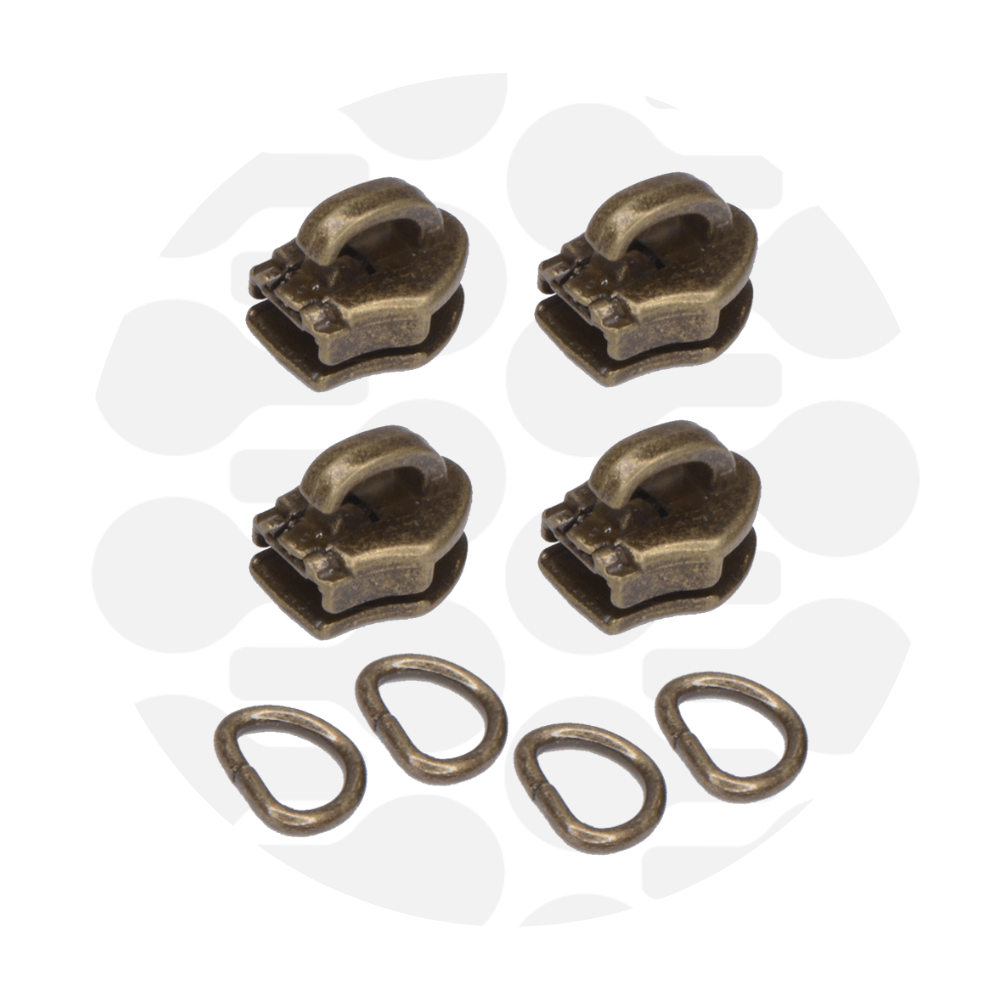 zipper zoo | schieber | messing antik - floydthefox