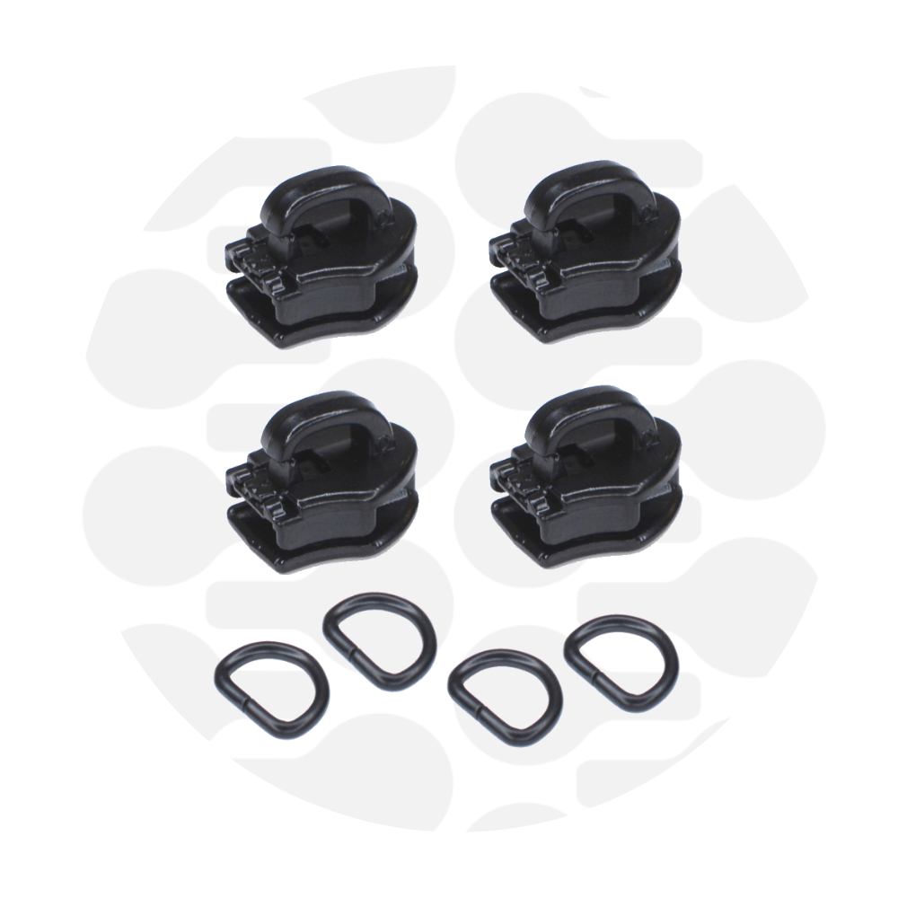 zipper zoo | schieber | schwarz - floydthefox