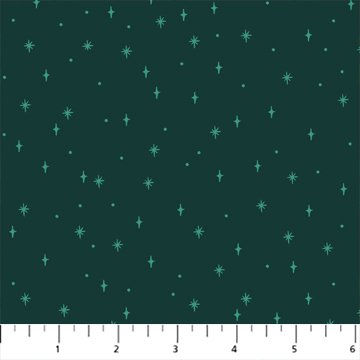 figo fabrics | noel | stars green