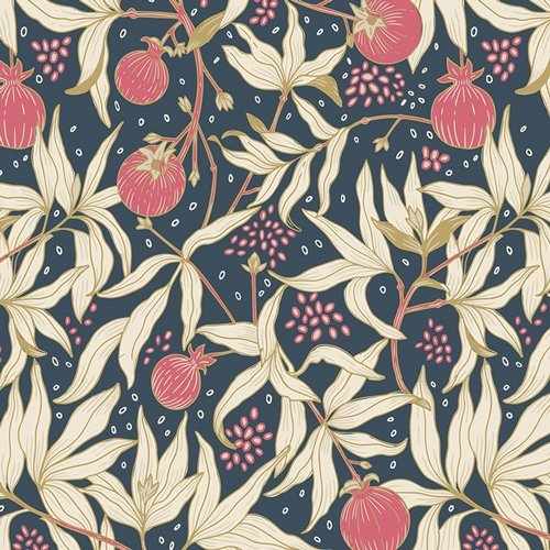 art gallery fabrics | spring equinox | dancing pomegranate - floydthefox