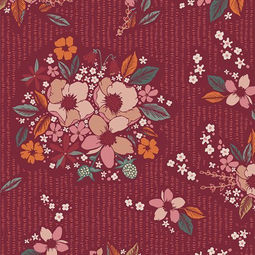art gallery fabrics | woodland keeper | floral keepsakes dusk - floydthefox