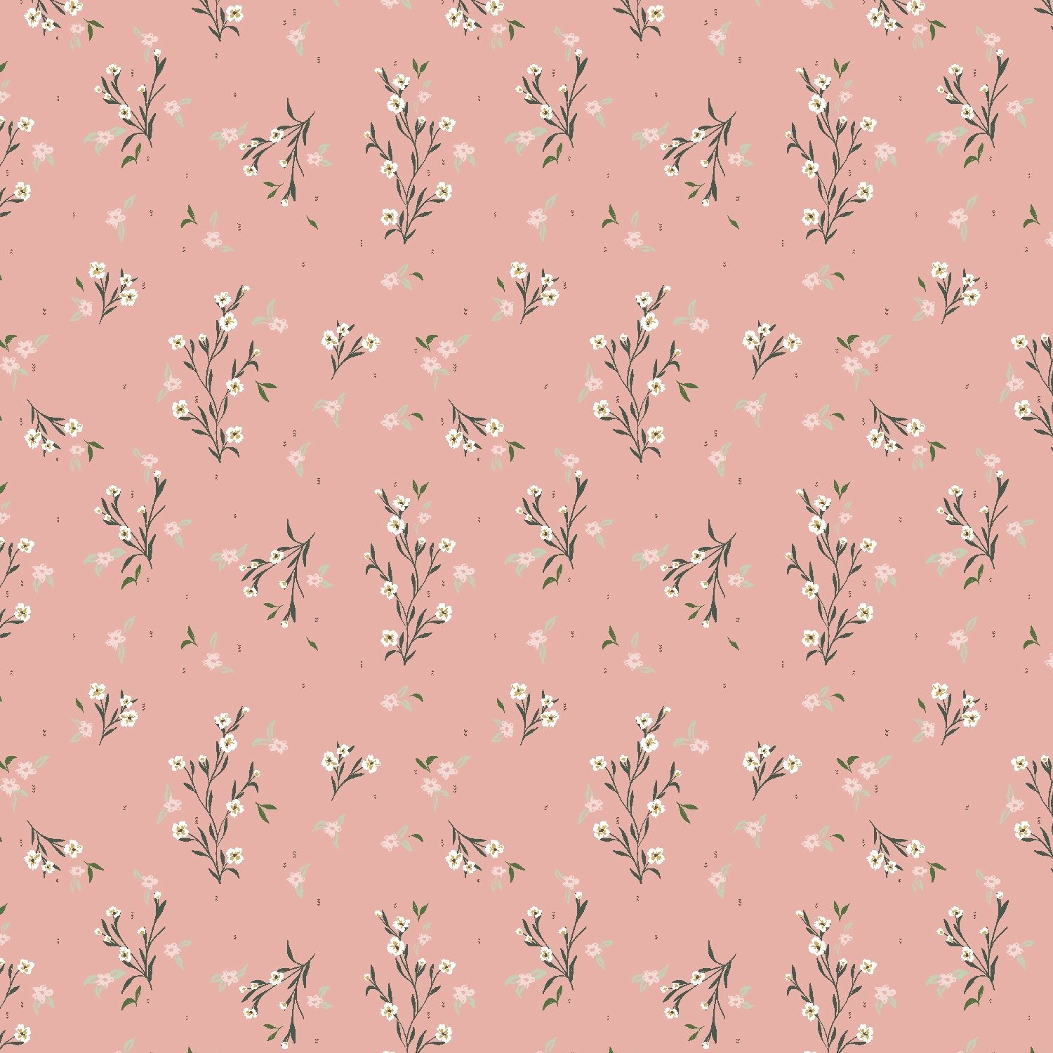 cotton+steel | i'll watch you fly | delicate bloom old rose - floydthefox