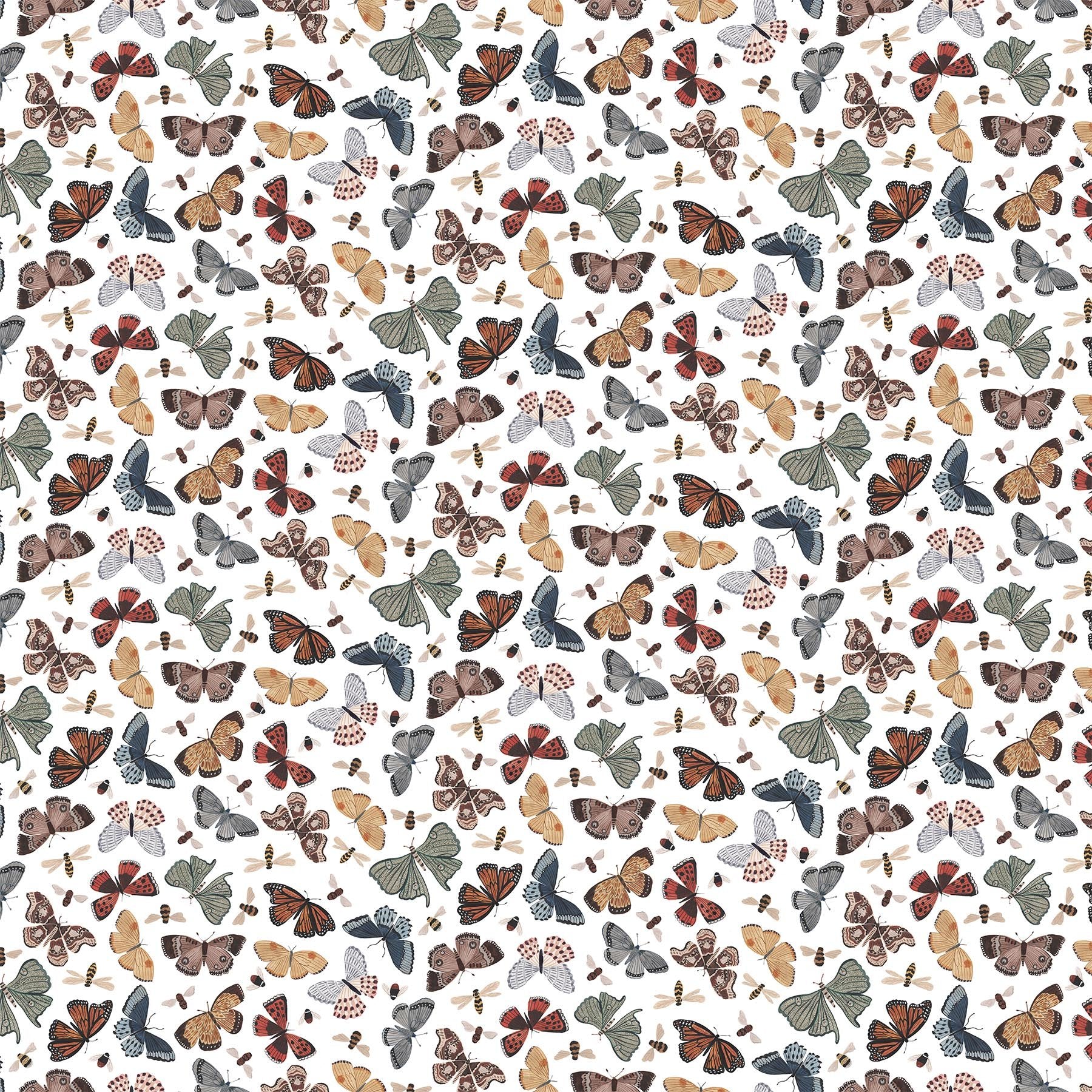 figo fabrics | eden | butterflies white - floydthefox