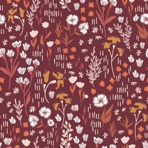 cotton+steel | dear isla | meadow deep rose - floydthefox