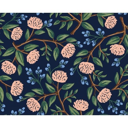 cotton+steel | rifle paper co. | wildwood | peonies navy